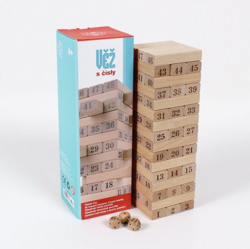 Jenga s číslami