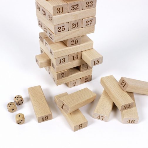 Jenga s číslami