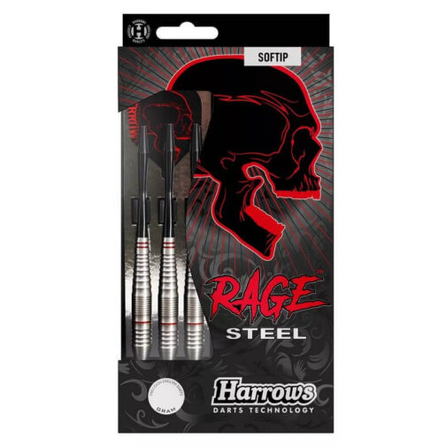 Šípky Harrows Rage soft 18g